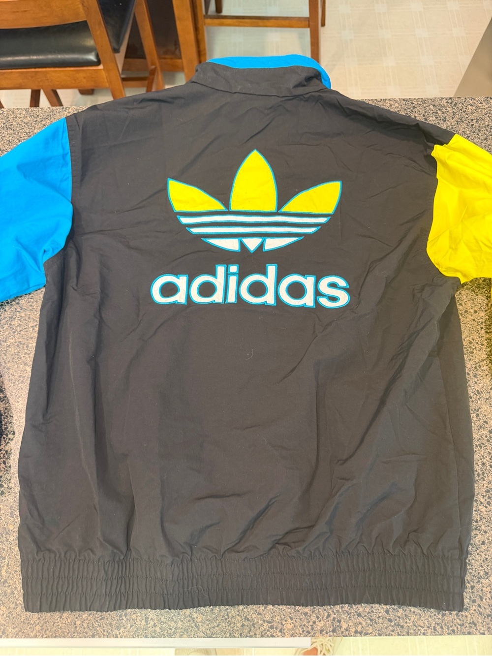 Vintage Adidas Originals Colorblock Windbreaker Track Jacket Trefoil Medium - Picture 2 of 12